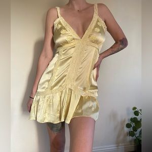 LOVESHACKFANCY NAVIE DRESS SIZE 4 - COLOR LEMON SUN